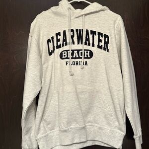 Gray Clearwater Beach Hoodie